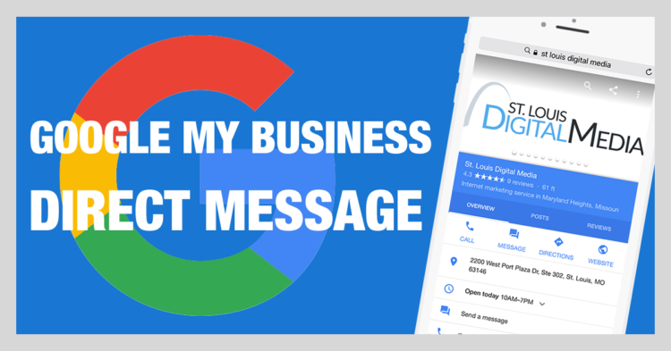 google my business direct message